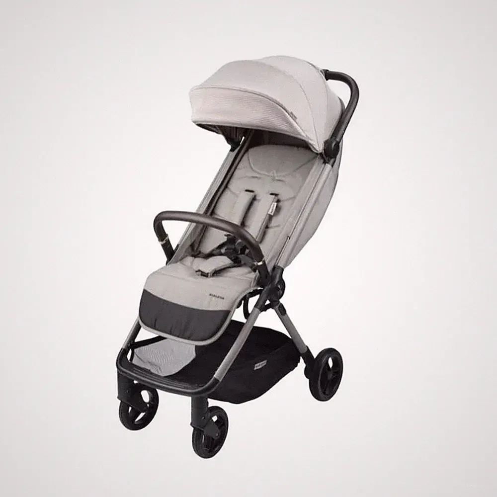 Bababing Ori automatisch faltbarer Kompaktkinderwagen - mandel