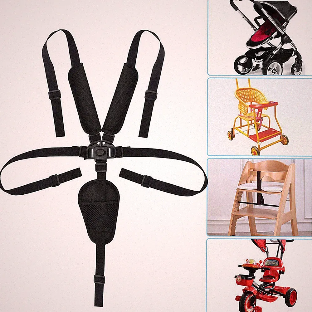 Baby 5 Punkt Sicherheitsgurt Gürtel für Kinderwagen Hochstuhl Buggy Universal