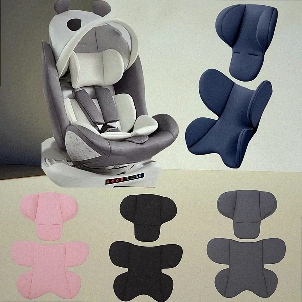 Baby Autositz Kopfstützkissen Atmungsaktiv Kinderwagen Buggy Körpereinlage Auflage