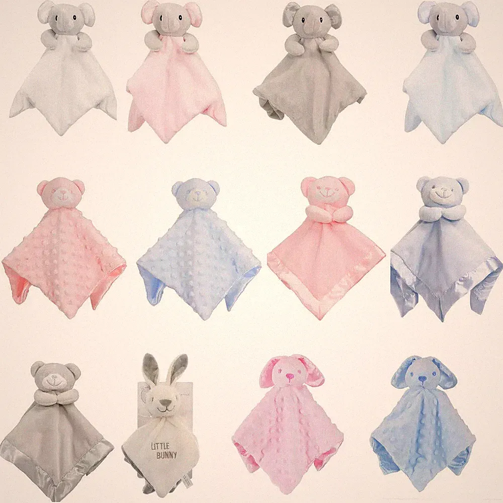 Baby Bettdecke Sicherheitsdecke Kuscheldecke Teddy Elefant Neugeborene Jungen G...