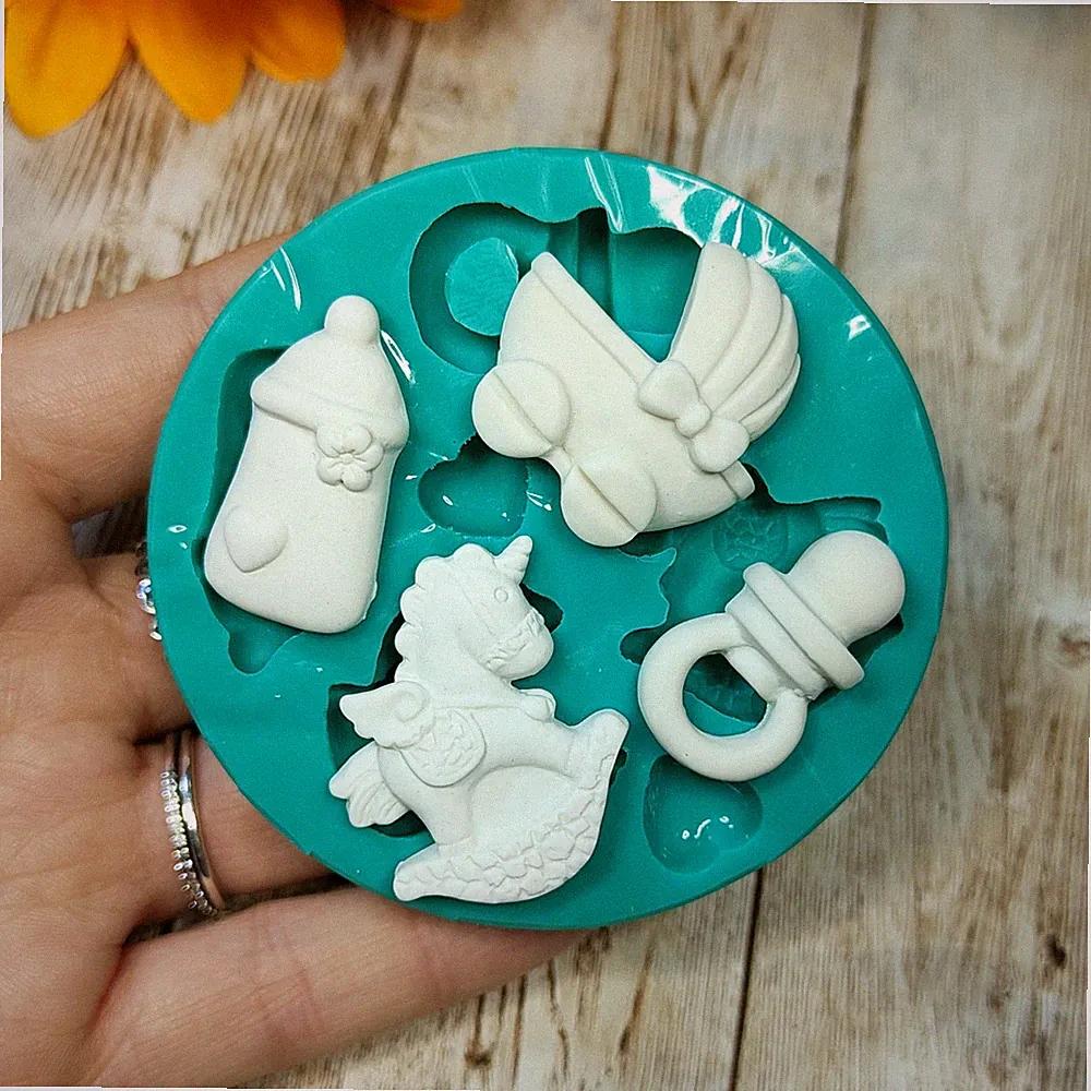 Baby Geburtsform, Flasche, Kinderwagen, Schaukel und Schnuller für Kreide und Harz