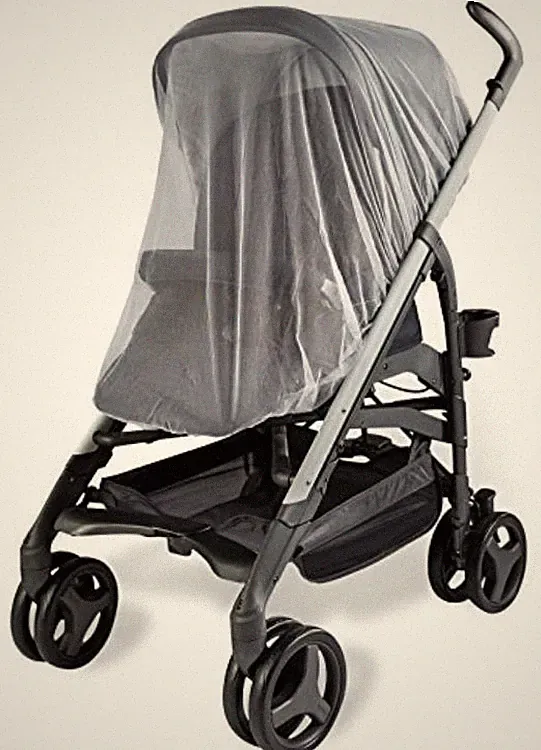 Baby Jogger City Mini Kinder Kinderwagen Moskito Insekten Netz Weiß Abdeckung