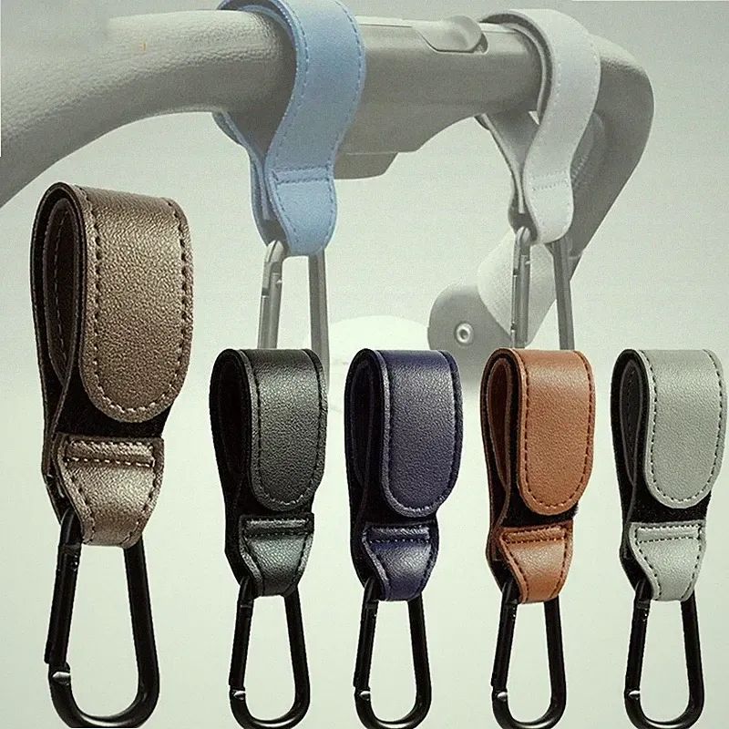 Baby Kinderwagen Haken PU Leder Kinderwagen Tasche Aufhänger Kinderwagen Organizer Clip UK