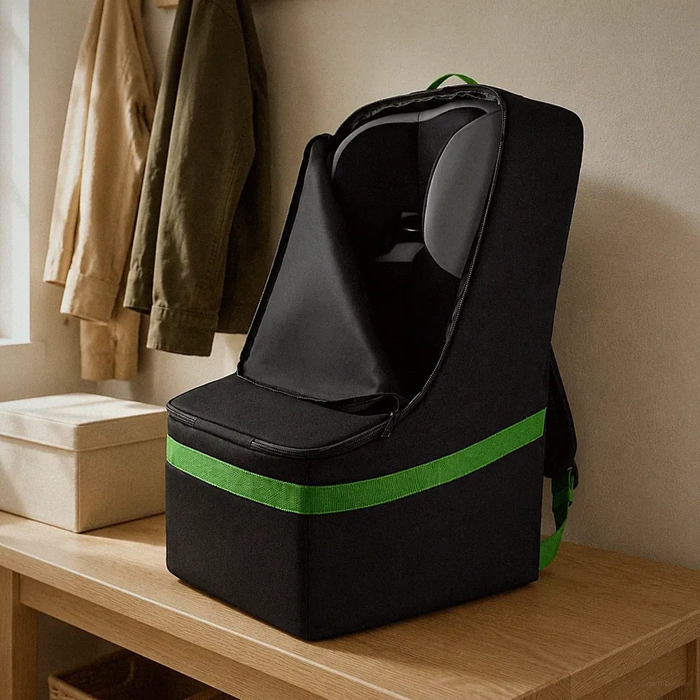 Baby Kinderwagen Staubschutz Tasche Stabil Nylon Autositz Rucksack Abdeckung Gepolsterte Gurte