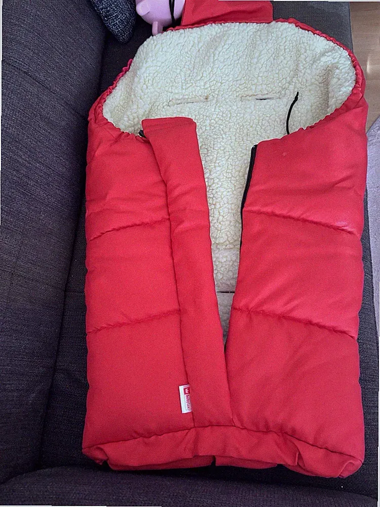 Baby Lux Kinderwagenfußsack mit Lammwolle