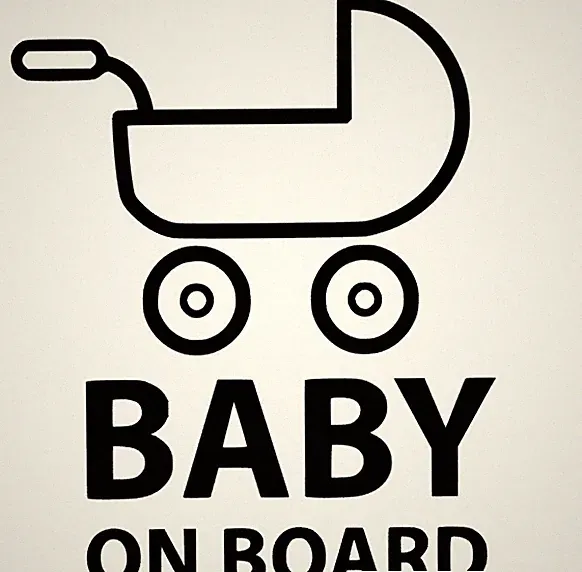 Baby on Board Kinderwagen Aufkleber Auto Fenster Wand Möbel Dekoration
