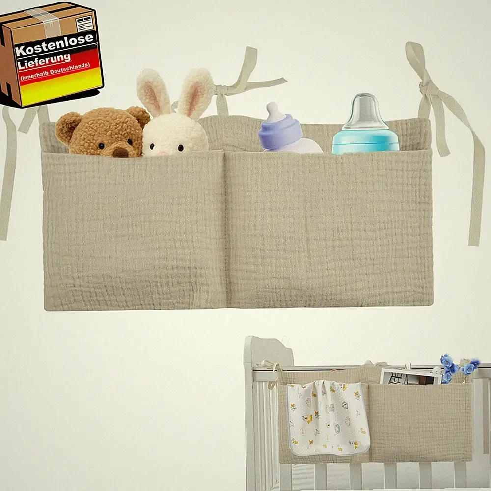 Babybett Organizer 2-in-1 für Kinderzimmer und Kinderwagen, platzsparend, belast