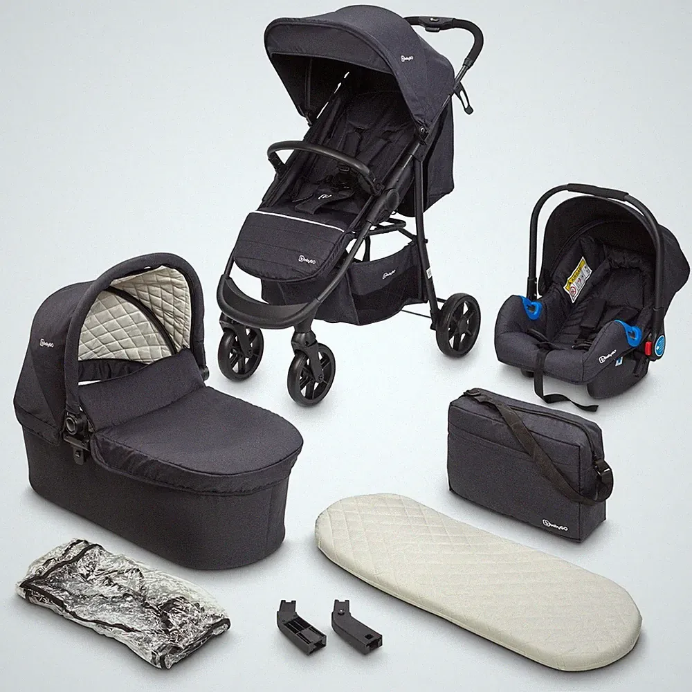 BabyGo Style 3in1 Buggy Sportwagen black