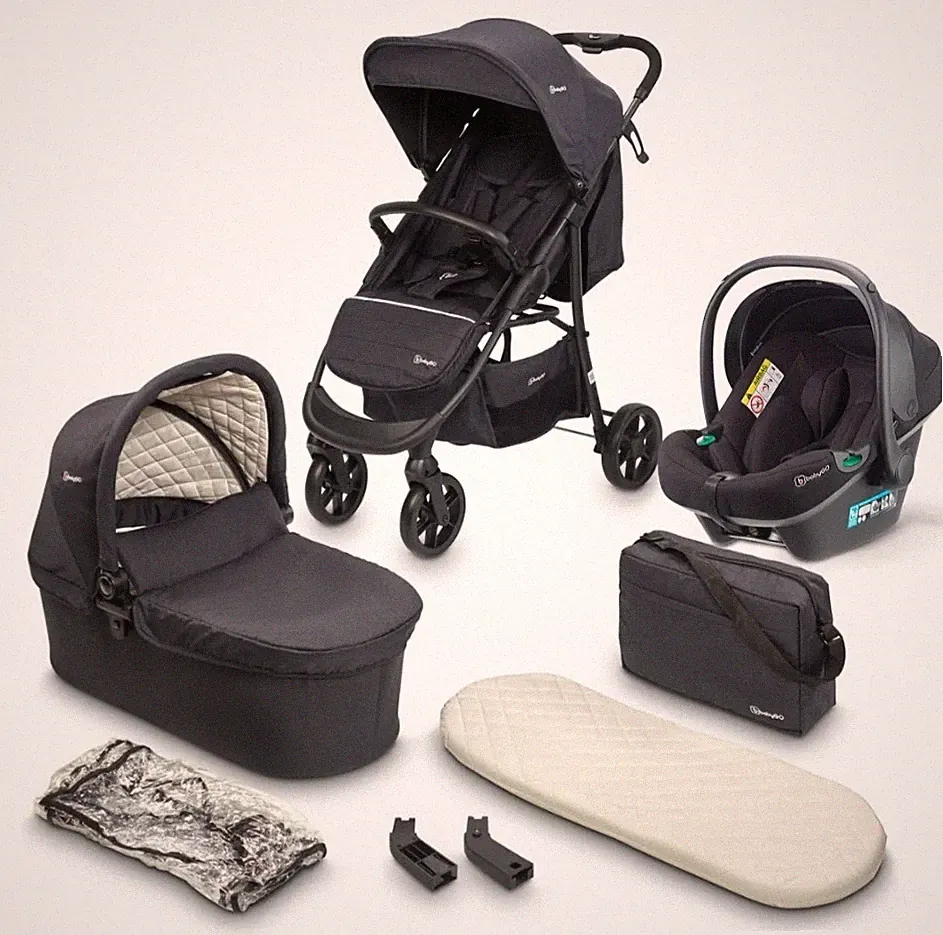 BabyGo Style 3in1 Buggy Sportwagen black TOP