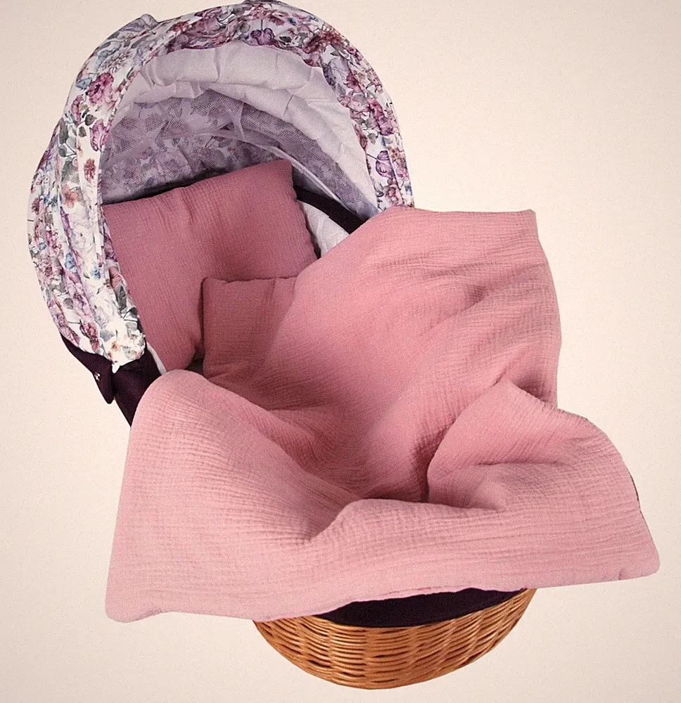 BabyLux Babydecke MUSSELIN Kinderwagen Decke 75x60cm Kuscheldecke StubenwagenMPM