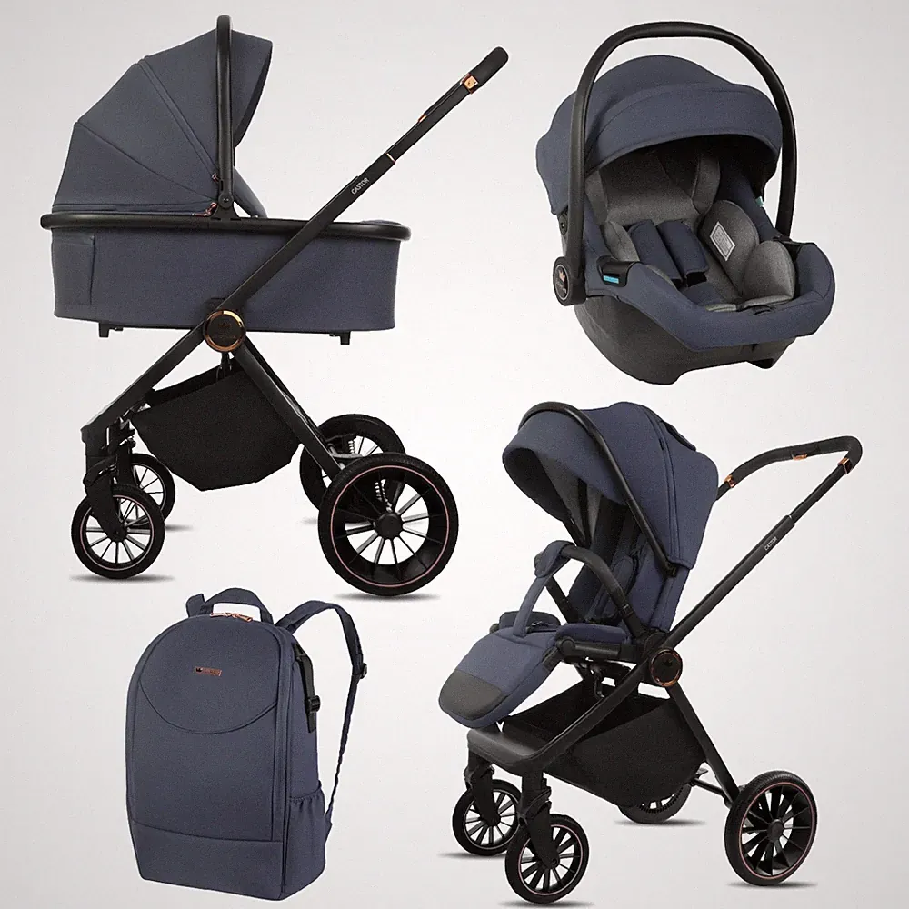 BabyLux CASTOR 3-in-1 Kinderwagen, Gondel, Autositz