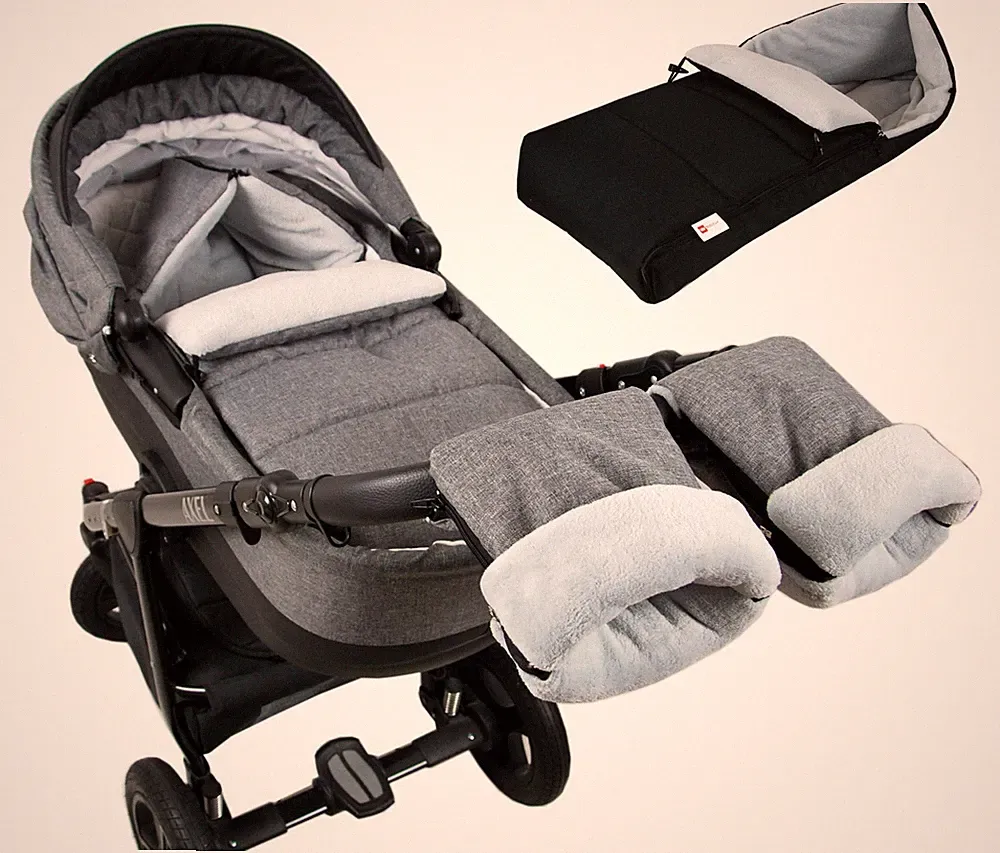 Babylux Fußsack DELUXE THERMO FLEECE Kinderwagen Kinderwagenfußsack Buggy / Muff