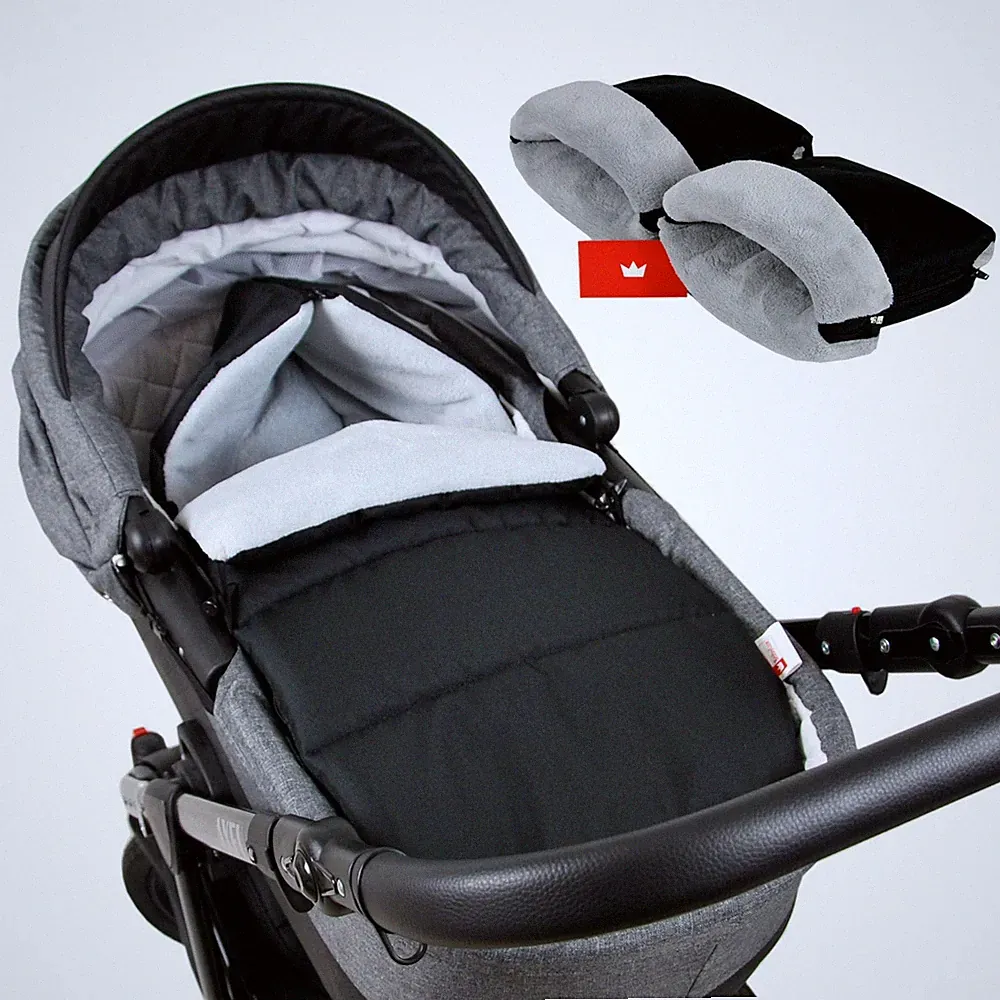 Babylux Fußsack DELUXE THERMO FLEECE Kinderwagen Kinderwagenfußsack Buggy / Muff