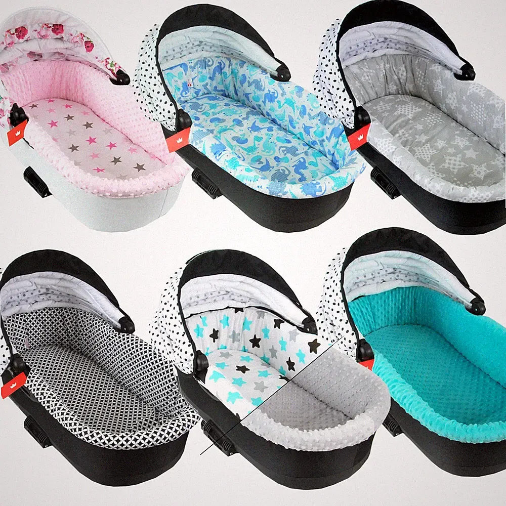 BABYLUX Nestchen für Kinderwagen Stubenwagen BABYWANNE + Matratze 2 Tlg Set
