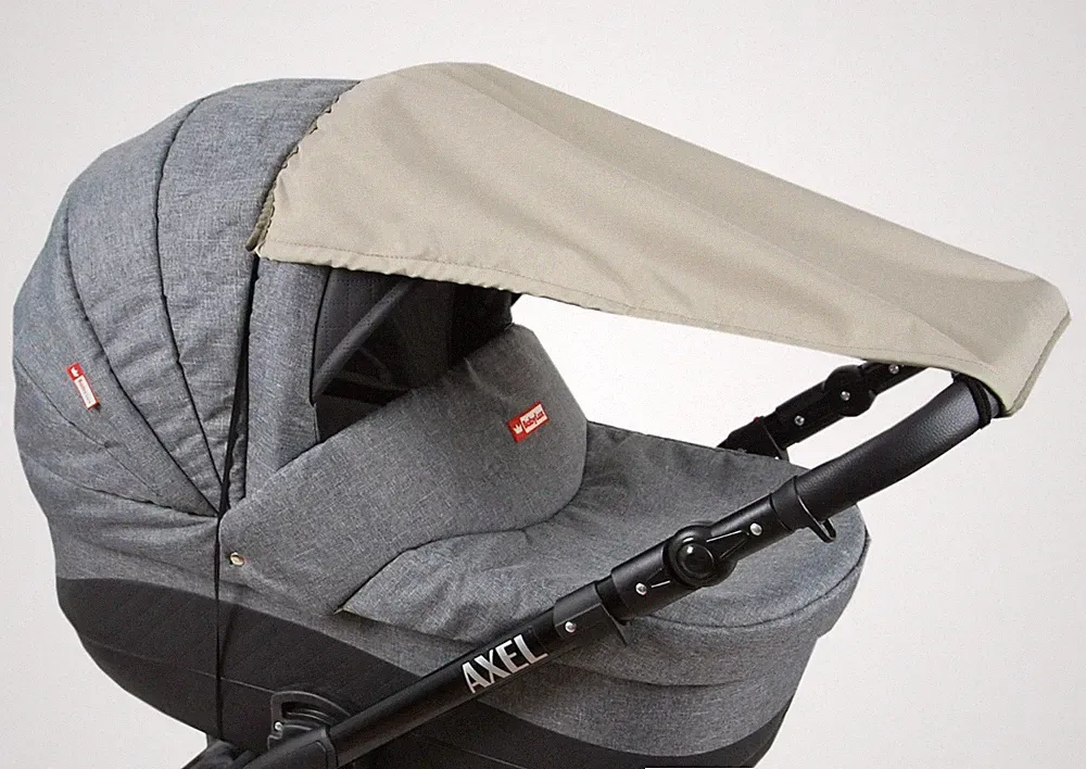 BABYLUX Sonnenschutz SONNENSEGEL für Kinderwagen Buggy UV Schutz Rollo Funktion