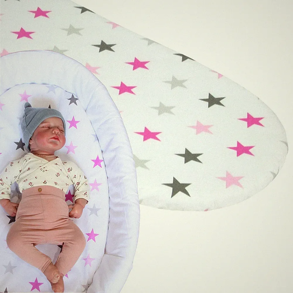 BABYLUX Spannbettlaken Kinderwagen Baby Spannbetttuch Wiege Stuben Bettlaken S