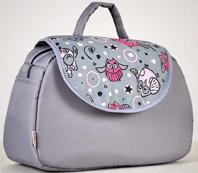 BABYLUX Wickeltasche Kinderwagentasche XXL EULE Kinderwagen Tasche S6