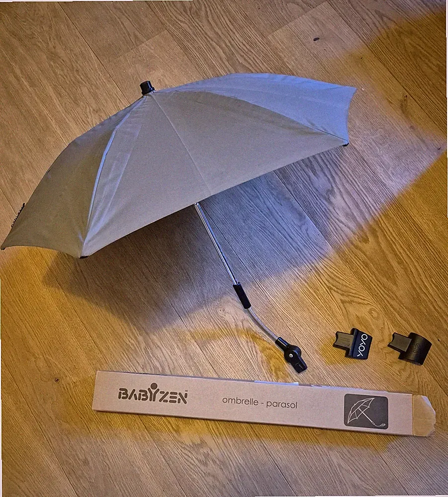 Babyzen Yoyo Sonnenschirm für Kinderwagen Grau Sonnenschutz
