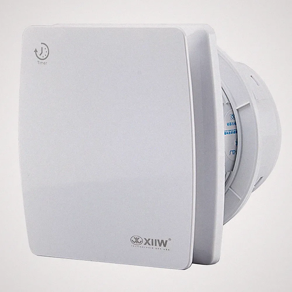 Badlüfter leise Ø 100 150mm Feuchtesensor Nachlauf Bad WC Wand Ventilator Abluft