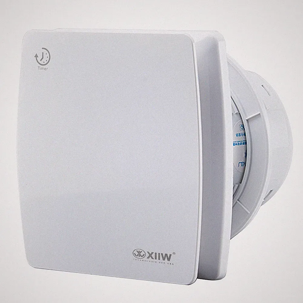 Badlüfter leise Ø 100 150mm Feuchtesensor Nachlauf Bad WC Wand Ventilator Abluft