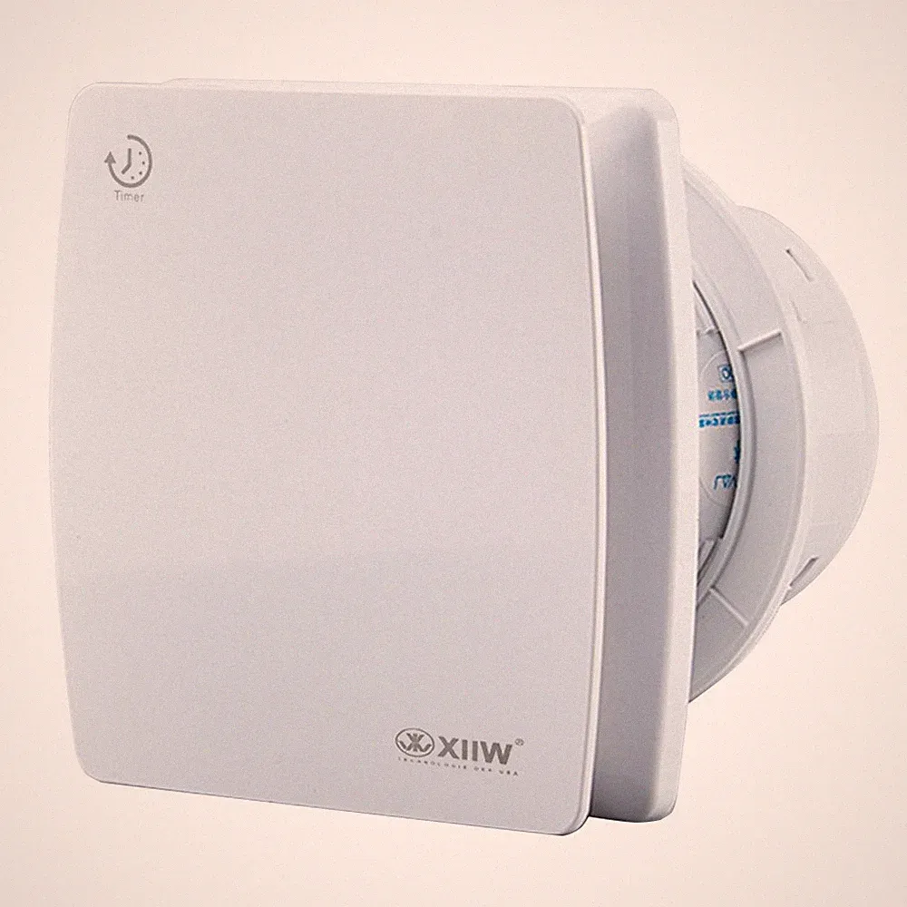 Badlüfter leise Ø 100mm mit Nachlauf Feuchtesensor Bad WC Wand Ventilator Abluft