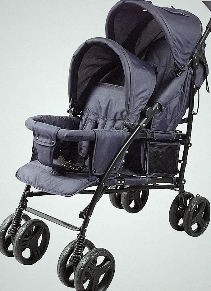 BAMBISOL DOUBLE ZWILLINGSBUGGY KOMPAKT FALTBAR SPORTKINDERWAGEN