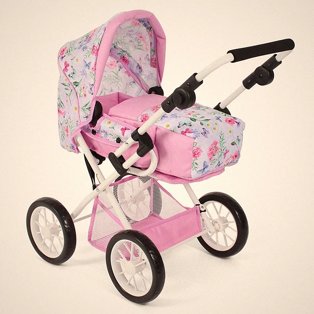 Bayer Chic 2000 Kombi-Puppenwagen LENI Flowers NEU