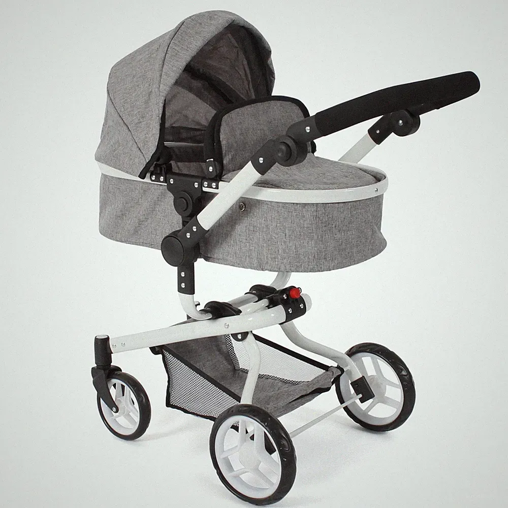 Bayer Chic 2000 Kombi-Puppenwagen YOLO melange grau TOP