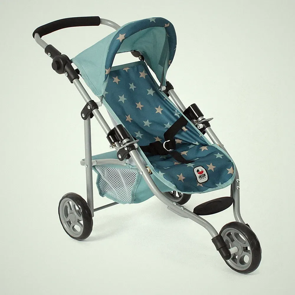 Bayer Chic 2000 Puppen Jogging Buggy LOLA Sternchen türkis TOP