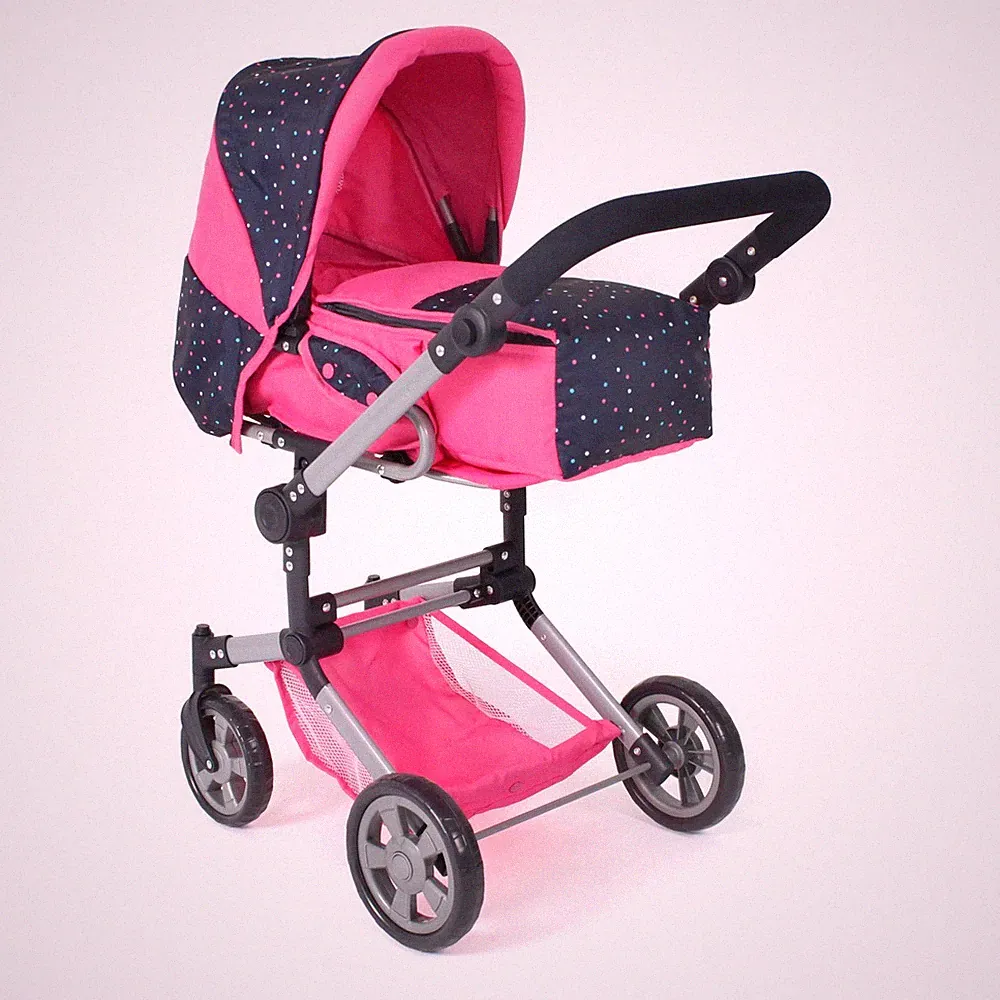 Bayer Chic 2000 Puppen Kombi-Puppenwagen JARA Konfetti pink NEU