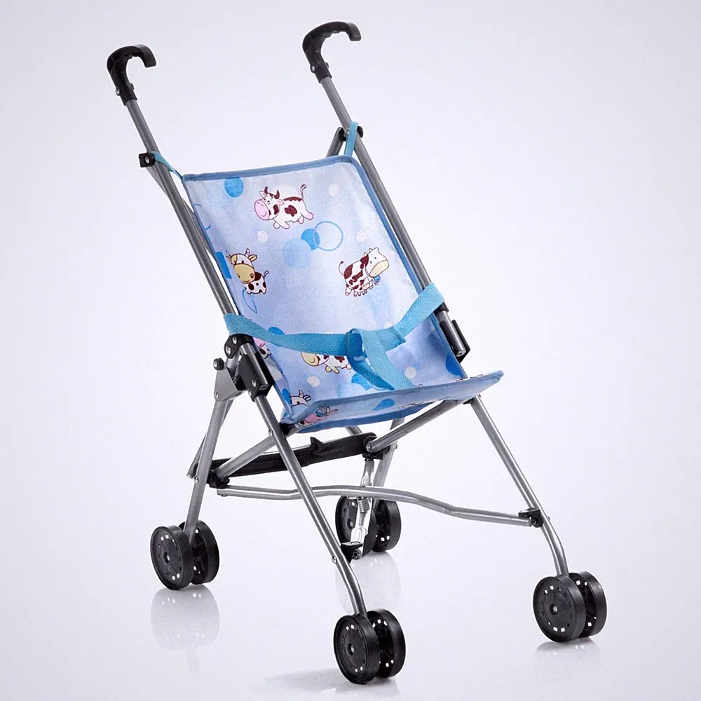 Bayer Chic 2000 Puppen Mini-Buggy Happy Cow hellblau TOP