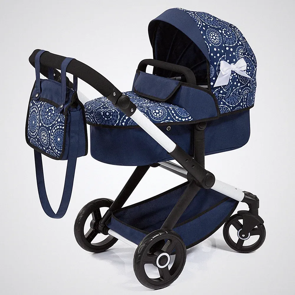 Bayer Design Kombi Puppenwagen Xeo mit Wickeltasche Blau TOP