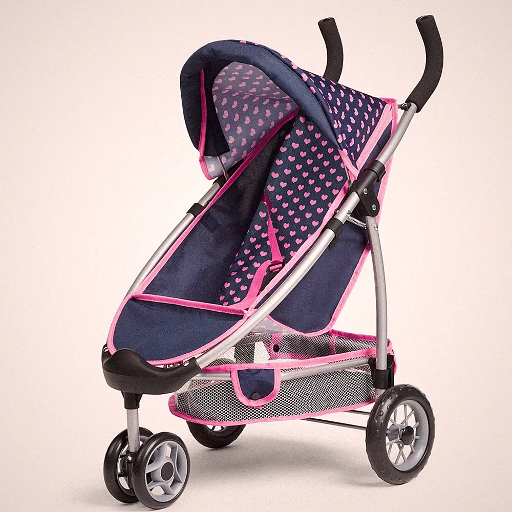Bayer Design Puppenwagen Jogger Sport Buggy Herzchen rosa blau