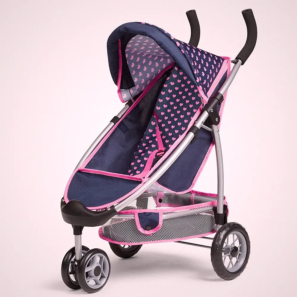 Bayer Design Puppenwagen Jogger Sport Buggy Herzchen rosa blau NEU