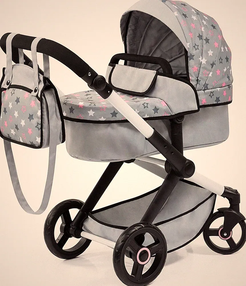 Bayer Design Puppenwagen Xeo – höhenverstellbar, wandelbar als Puppenjogger