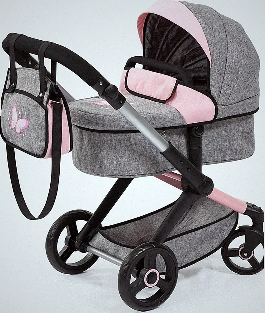 Bayer Design Puppenwagen Xeo Mit Tasche, Höhenverstellbar, Wandelbar | Wandelbar