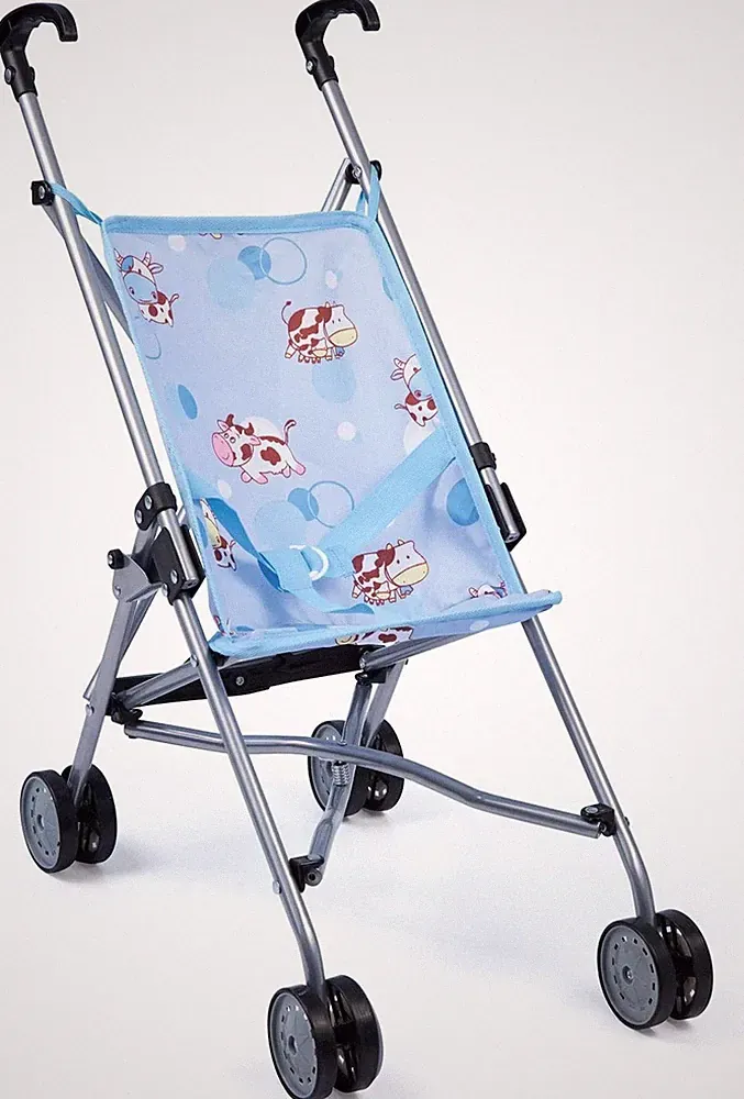 Bayer Puppenbuggy Puppenwagen Kinderwagen Blau Klappbarer Spielspaß