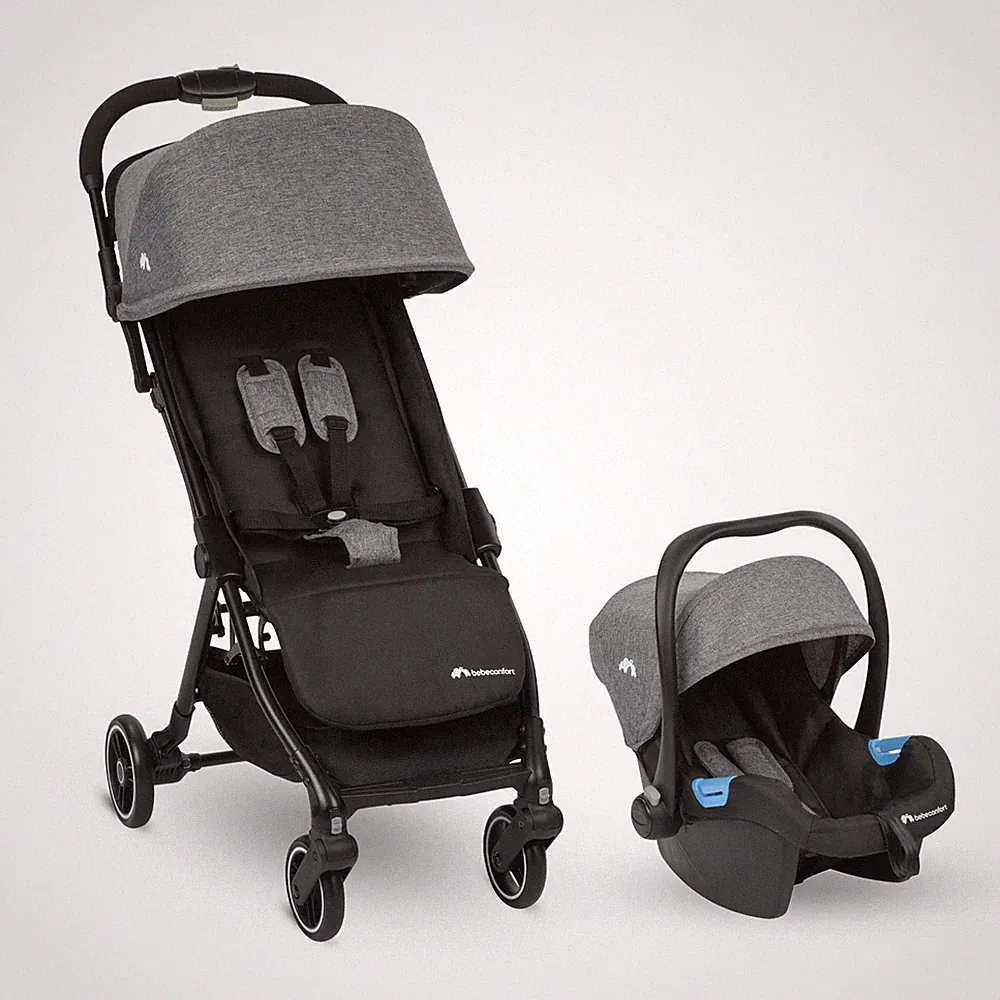 Bebeconfort Bonny Duo Kinderwagen und Babyschale Ultrakompakt black chic - Neu