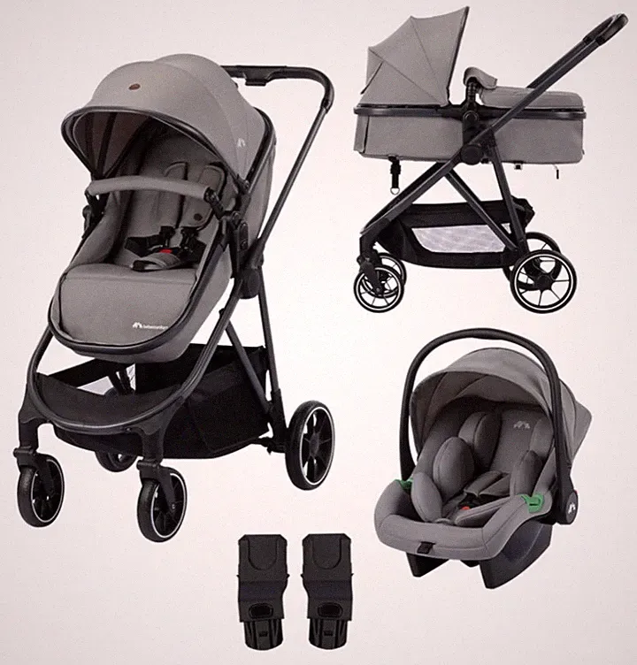 Bebeconfort Breeze Trio, Baby Kinderwagen 3 in 1 mit Kindersitz, 0-22 kg