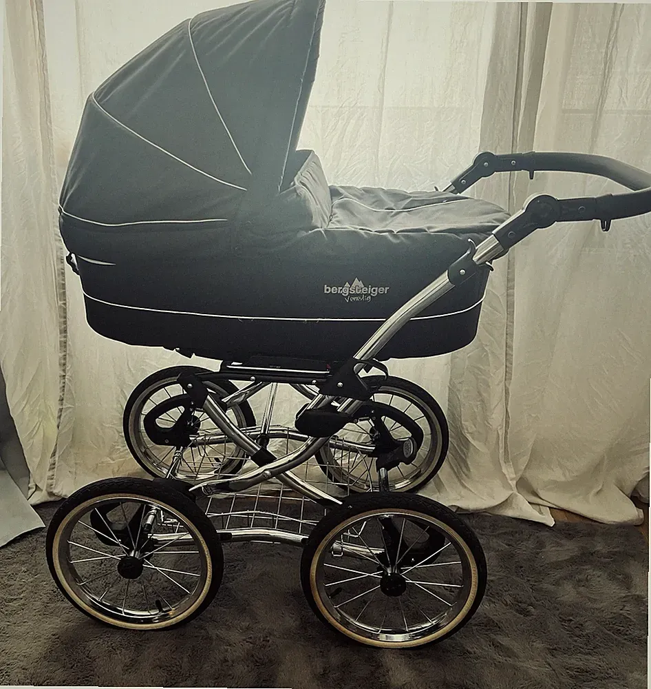 Bergsteiger venedig Kinderwagen Set mit Buggyaufsatz Babyschale etc.