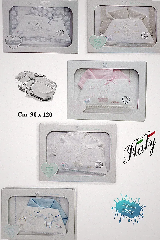 Blätter Neugeborene für Wiege / Kinderwagen CM 90 X 120 IN Flanell