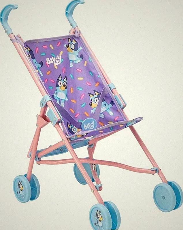 Bluey Junior Puppenwagen – Rollenspielkinderwagen – Alter 3+