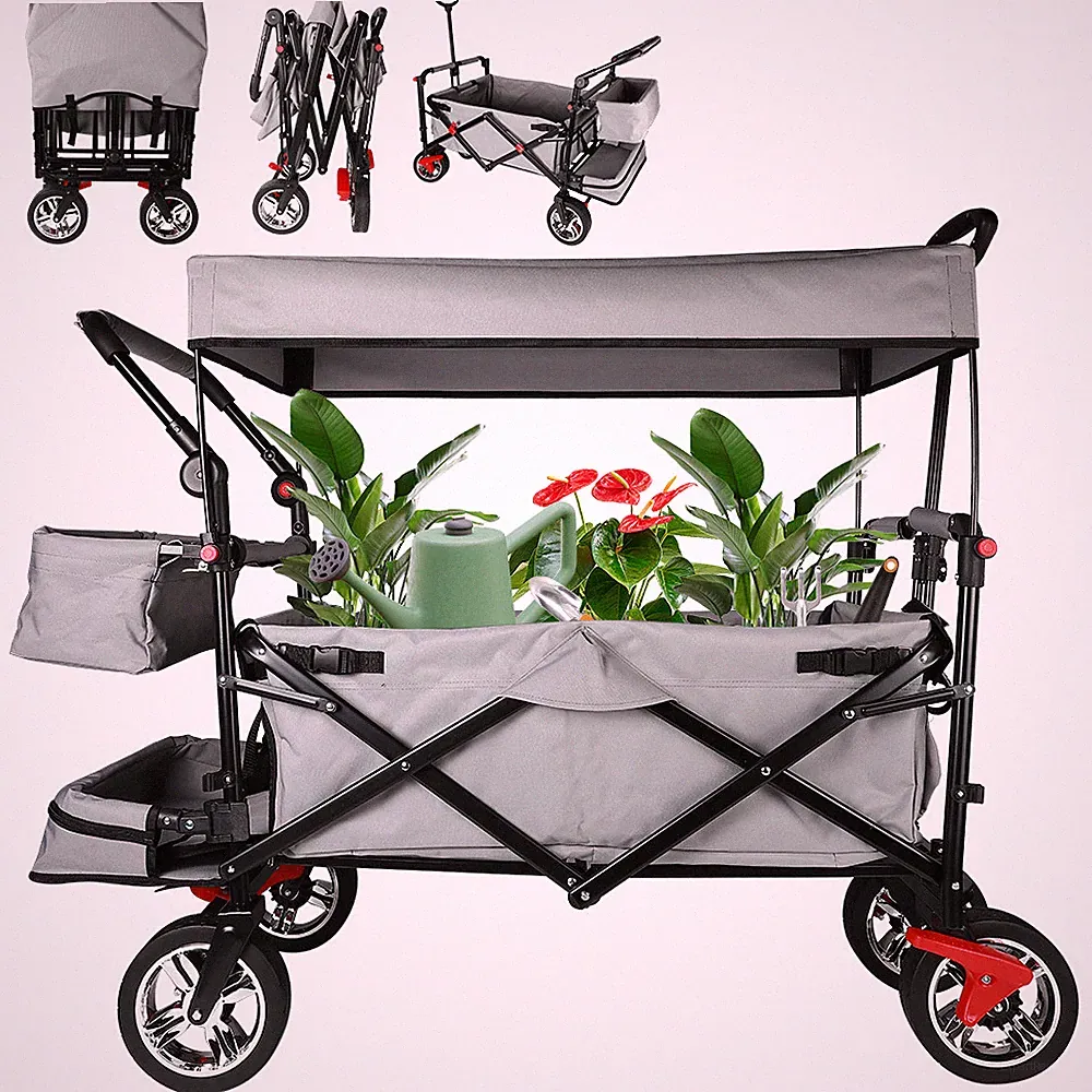 Bollerwagen faltbarer Strandwagen Handwagen Gerätewagen faltbar Kinderwagen 2026