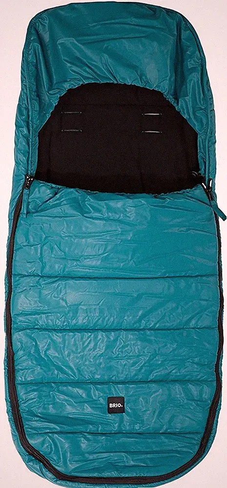 Brio Footmuff Shiny warmer Baby Fußsack Buggy Kinderwagen Sitzwagen Blau-Grün