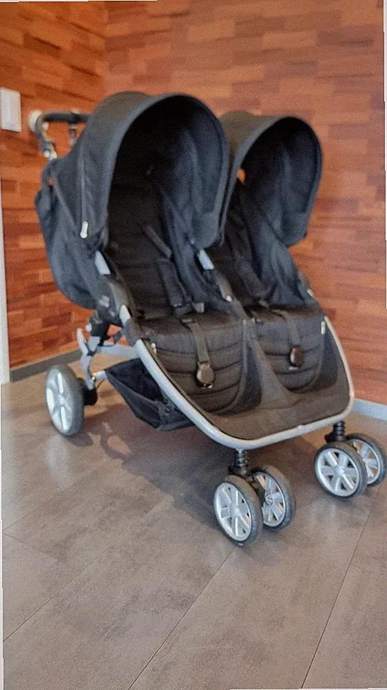 Britax Römer B-Agile Double Zwillings- und Geschwisterbuggy Kinderwagen Schwarz