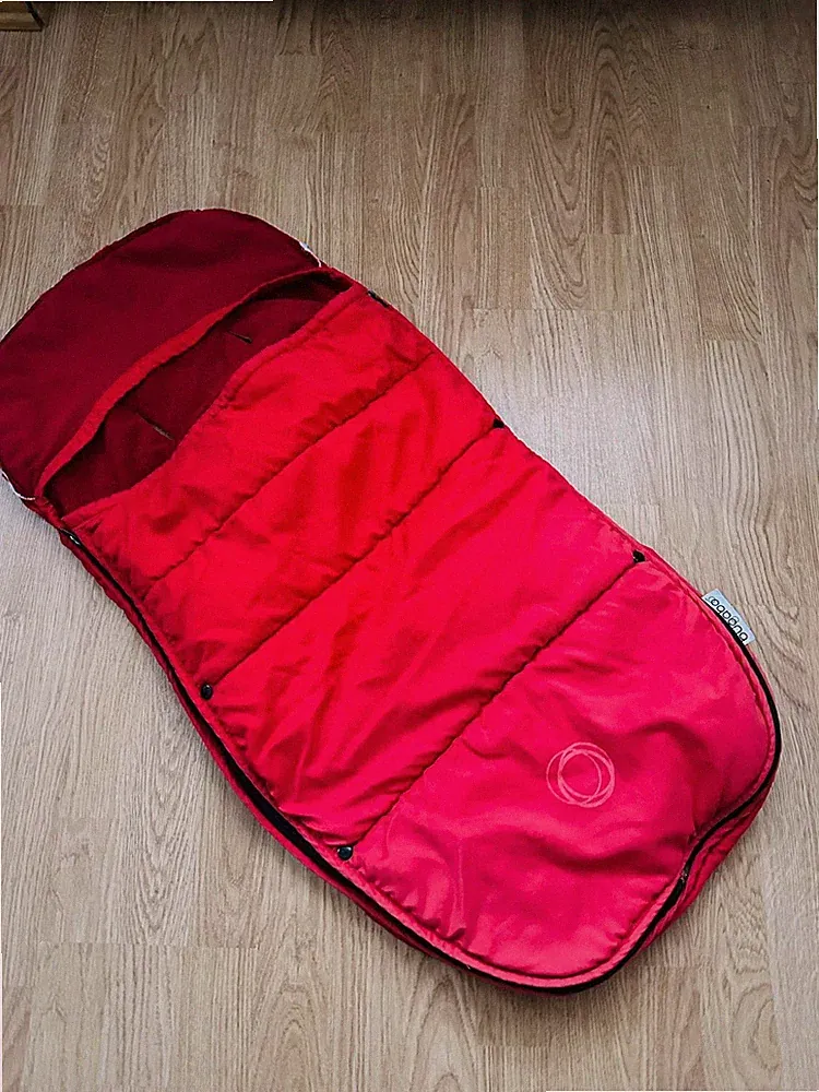 Bugaboo 1/2 Cameleon Fußsack Fleece rot Schlafsack Sitz-sack KinderWagen