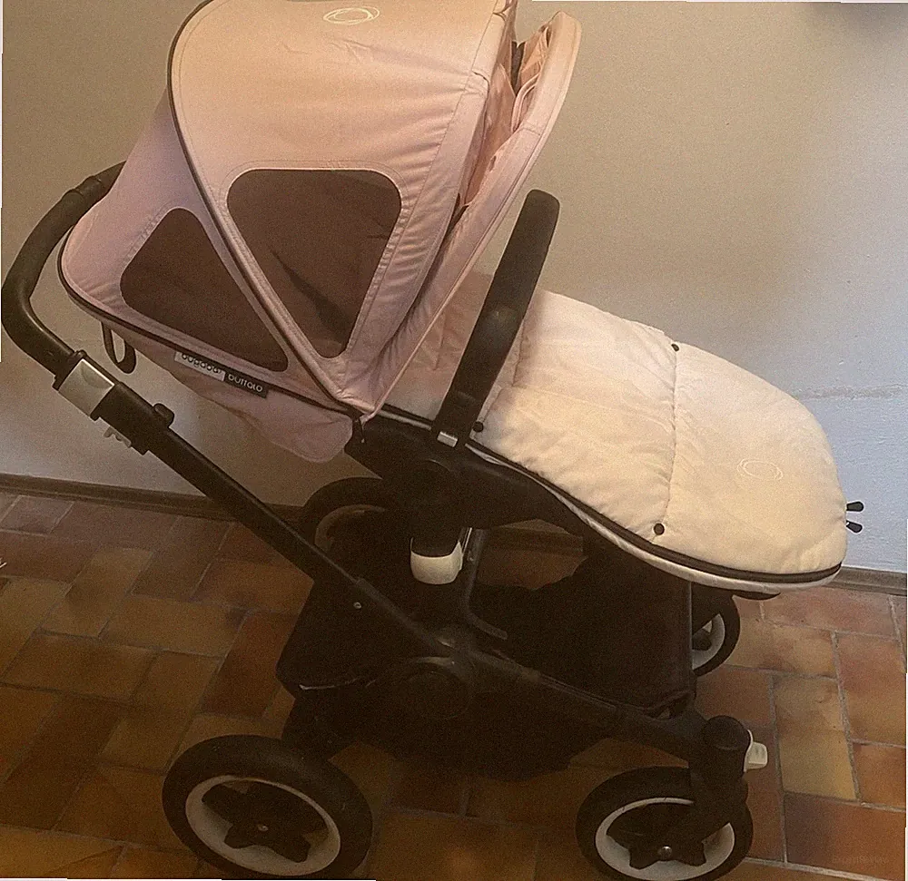 Bugaboo Buffalo Kinderwagen mit Babyschale, Buggyaufsatz und Extras