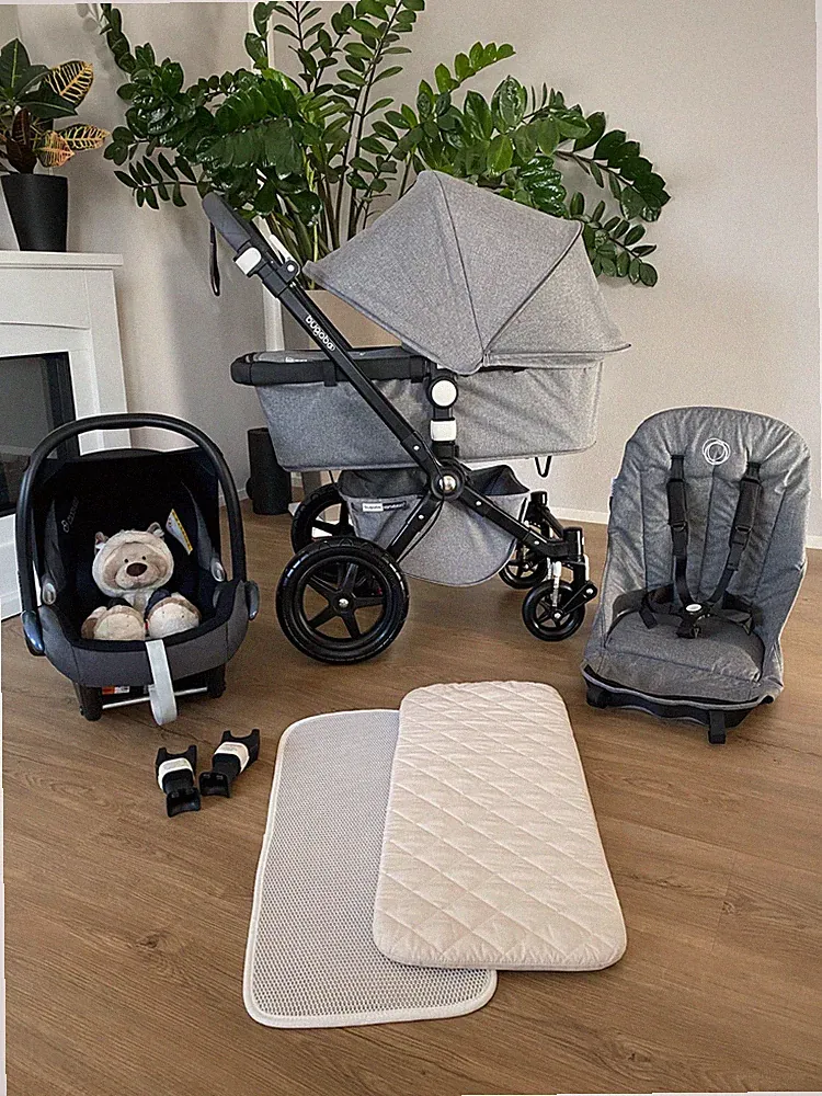 Bugaboo Cameleon 3 „Grey Melange“ Kinderwagen + Maxi Cosi + Buggy wie Fox