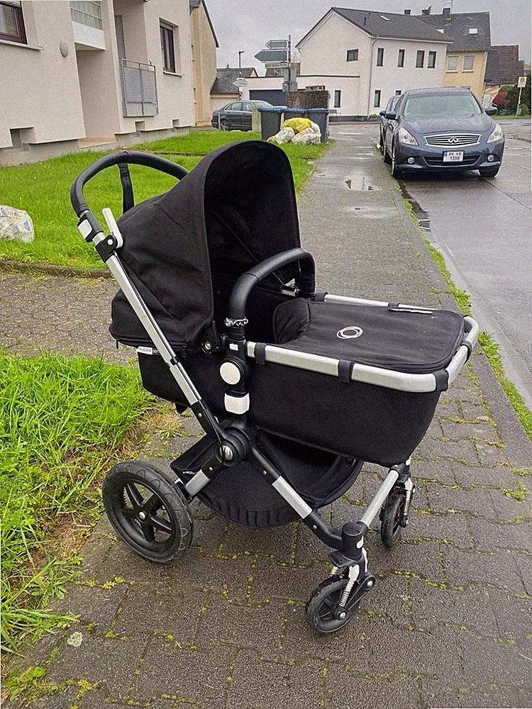 Bugaboo Cameleon 3 Plus Komplettset, Aluminium/Schwarz, Inkl. Winterfußsack