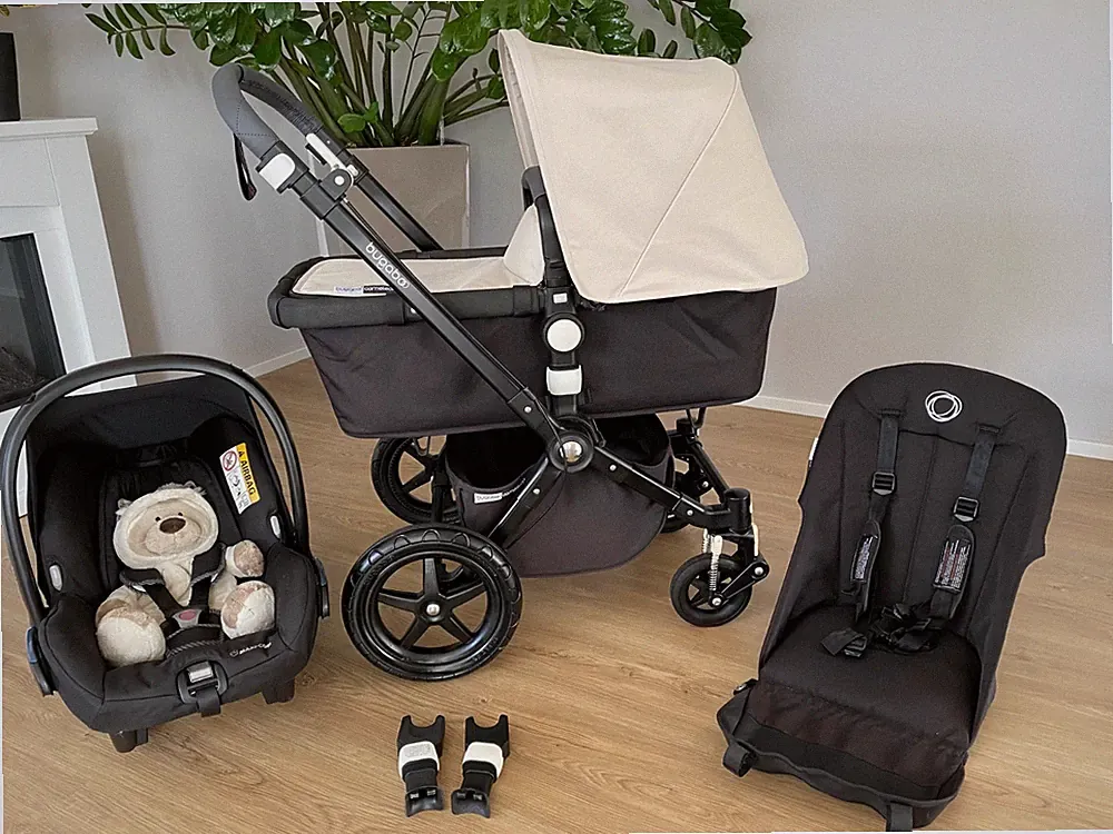 Bugaboo Cameleon 3 „Schwarz“ Kinderwagen + Maxi Cosi + Buggy wie Fox